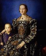 Agnolo Bronzino Portrait of Eleanor of Toledo and Her Son Spain oil painting artist